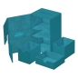 Preview: Ultimate Guard Twin Flip`n`Tray 160+ XenoSkin Monocolor Petrolblau